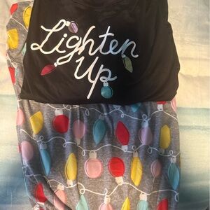 Lighten Up Pajama Set with Colorful Lights